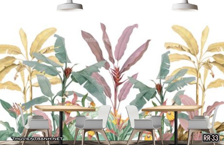 Tranh dán tường rừng xanh nhiệt đới Tropical RR-33 - Tranh tường chất lượng cao